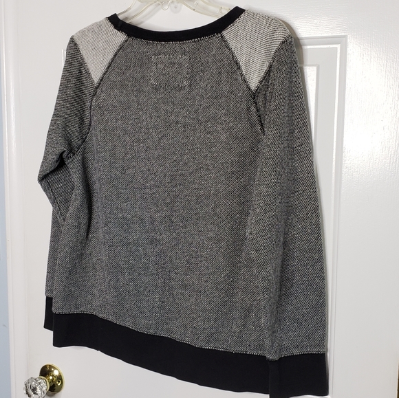 Andrew Marc MNY diagonal zipper sweatshirt EUC M - Picture 10 of 14